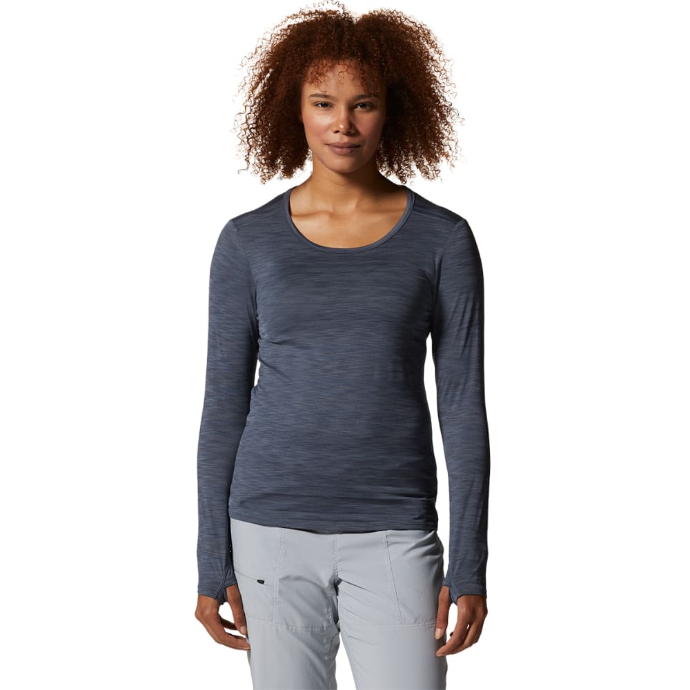 MOUNTAIN HARDWEAR Women's Mighty Stripe Long-Sleeve Shirt S