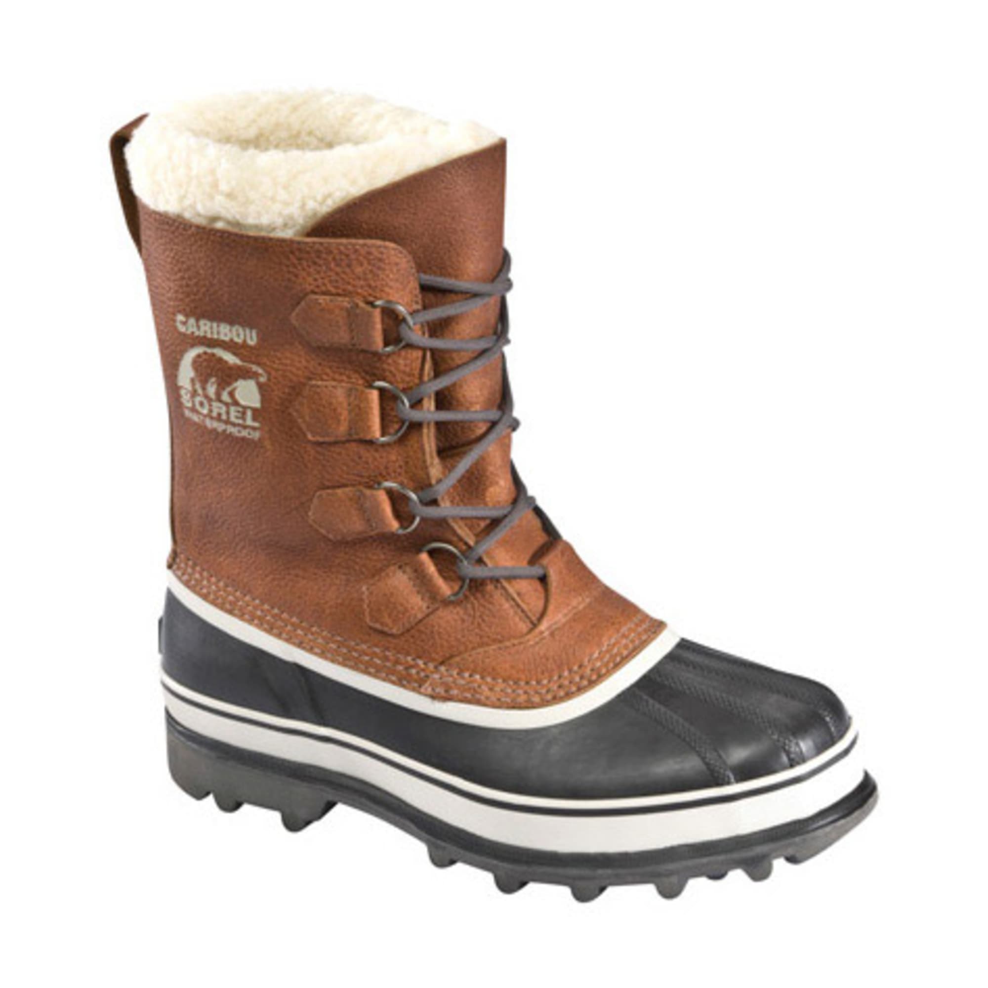 sorel caribou wool tobacco