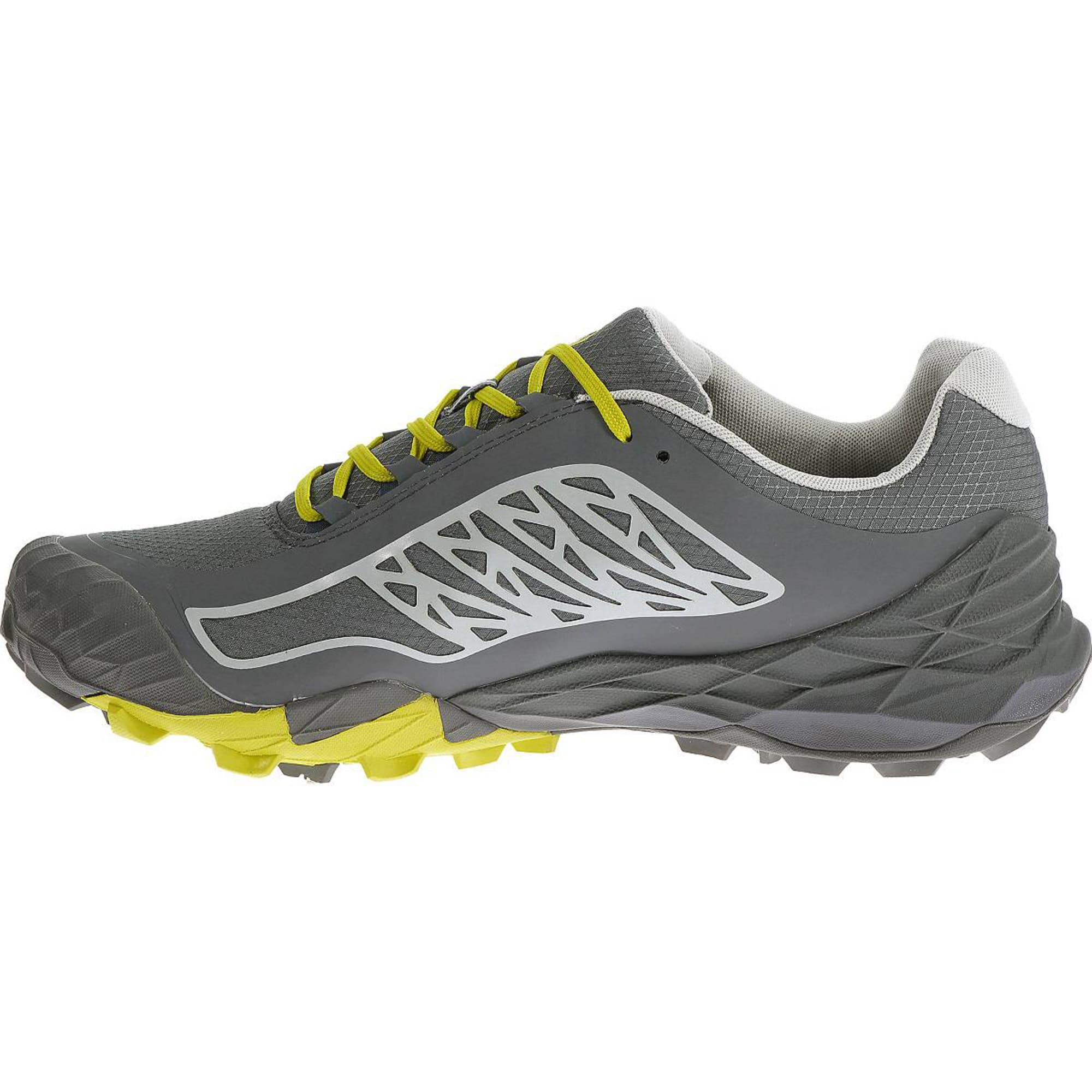 Men's All Out Ice Waterproof Running Shoes, Turbulence/Bright Yellow - Eastern Mountain Sports
