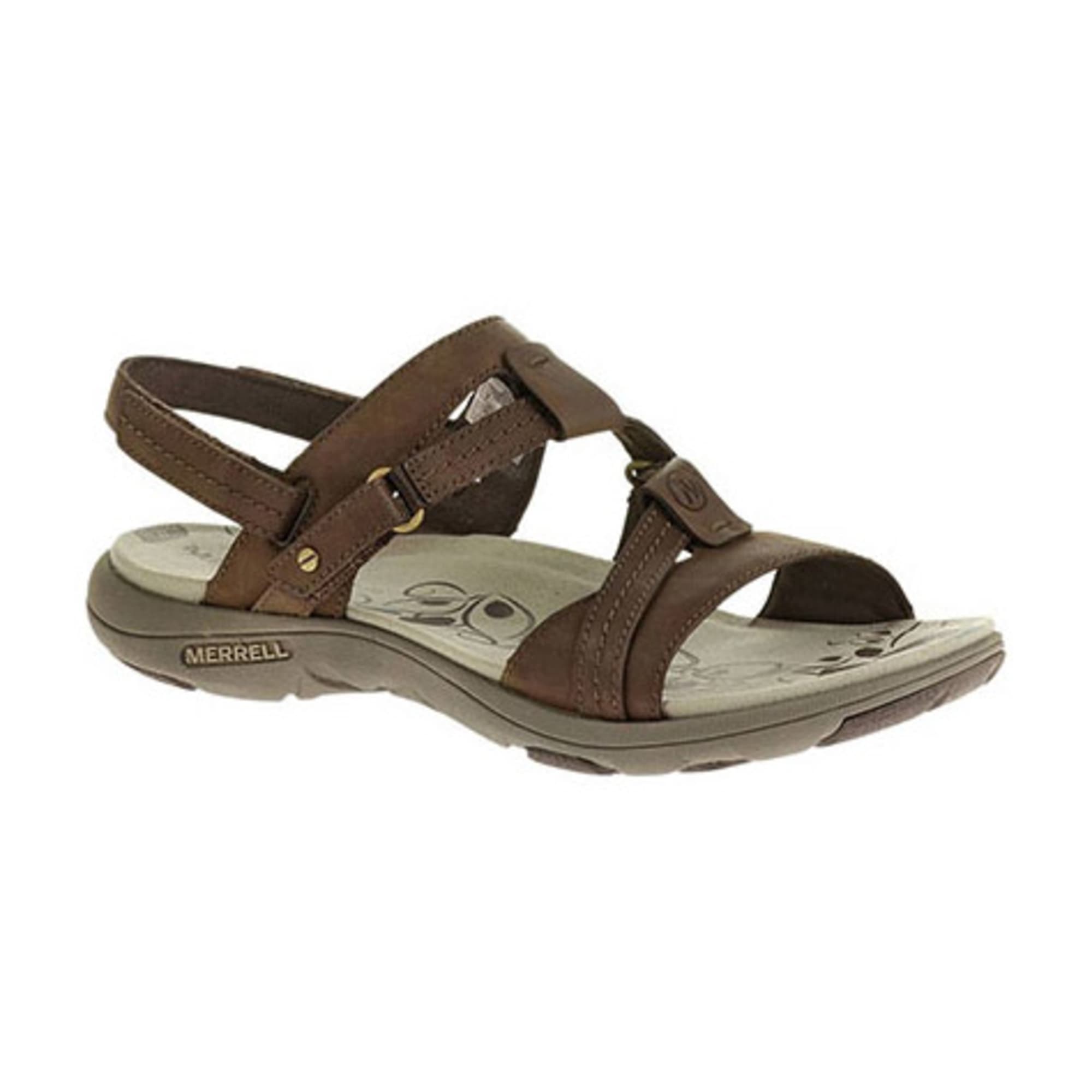 MERRELL Women's Swivel Leather Sandals, Bracken - Mountain Sports