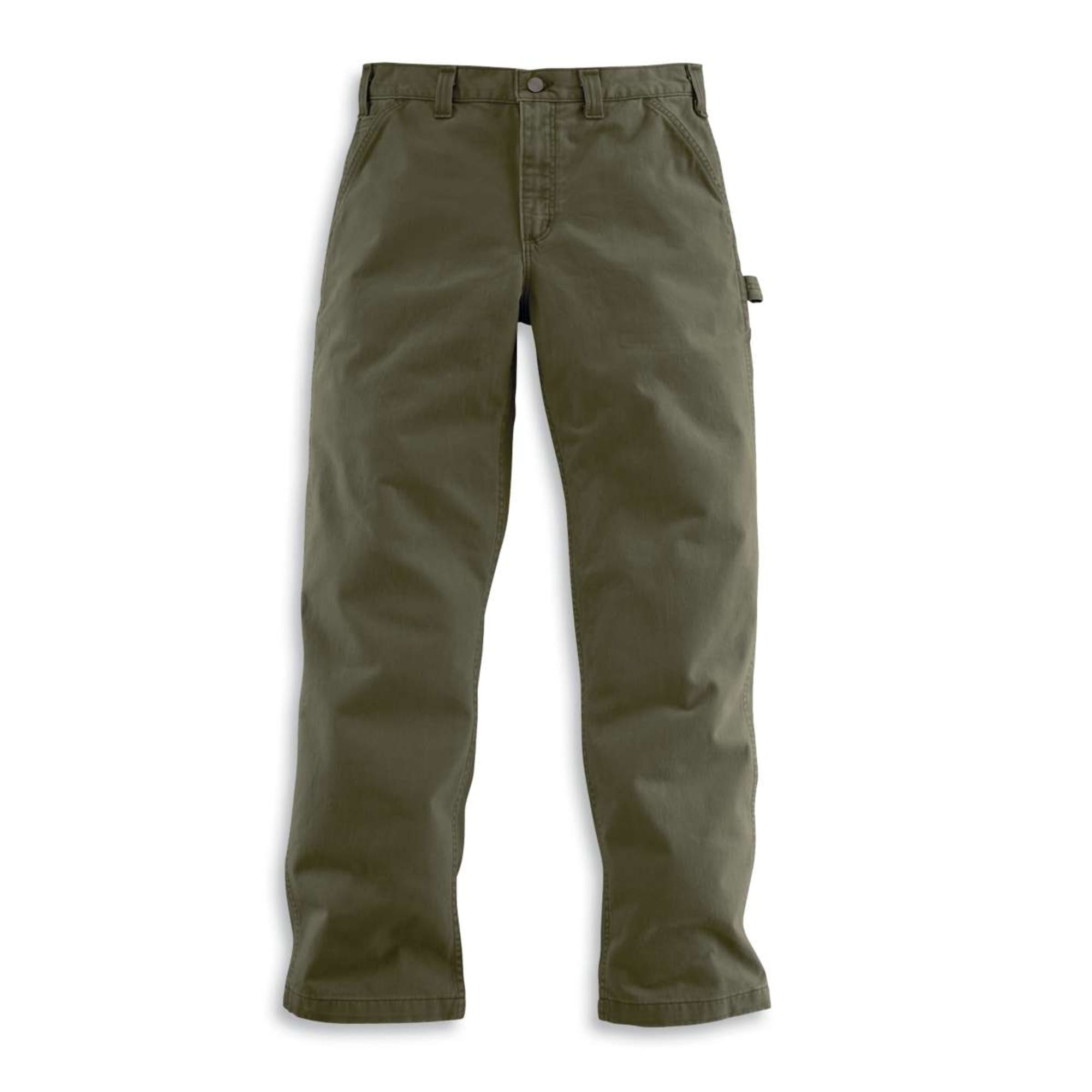 Carhartt Carhartt Pants Mens 38x32 Stretch Relaxed Fit Carpenter Khaki  Workwear (37x31)