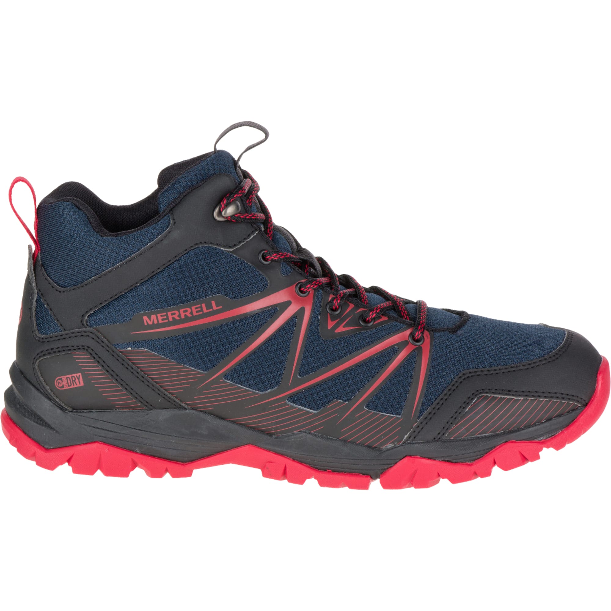 MERRELL Men's Capra Rise Waterproof Hiking Shoes, Navy - Eastern Mountain Sports