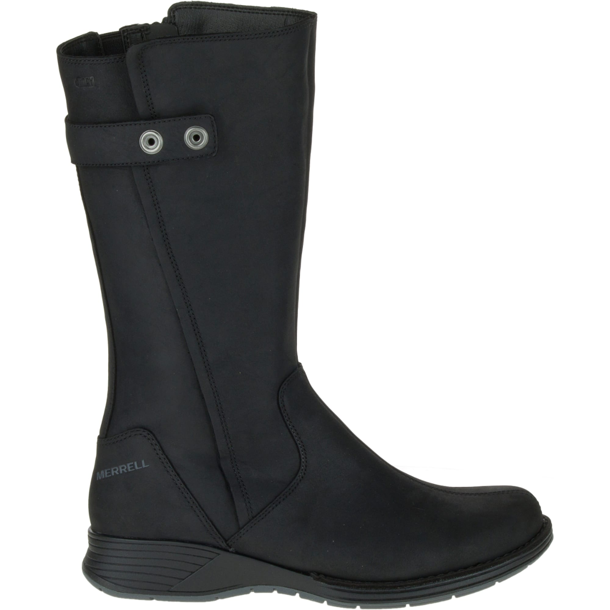 merrell travvy tall boots black
