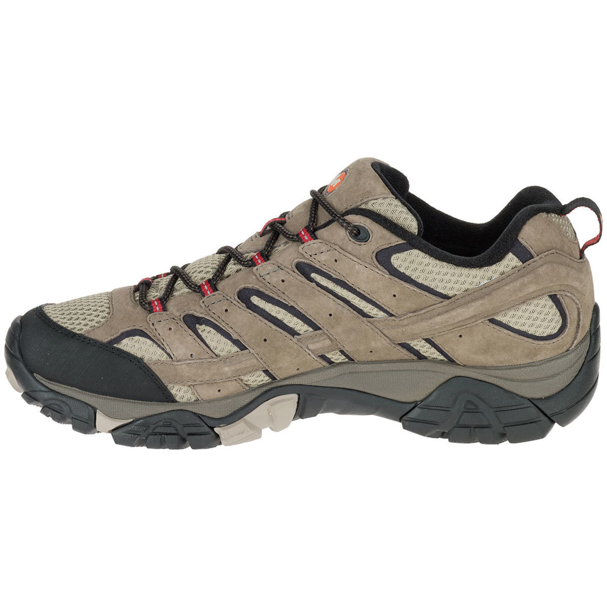 MERRELL Men's Moab 2 Waterproof Low Hiking Shoes, Wide, Bark Brown Eastern Mountain Sports