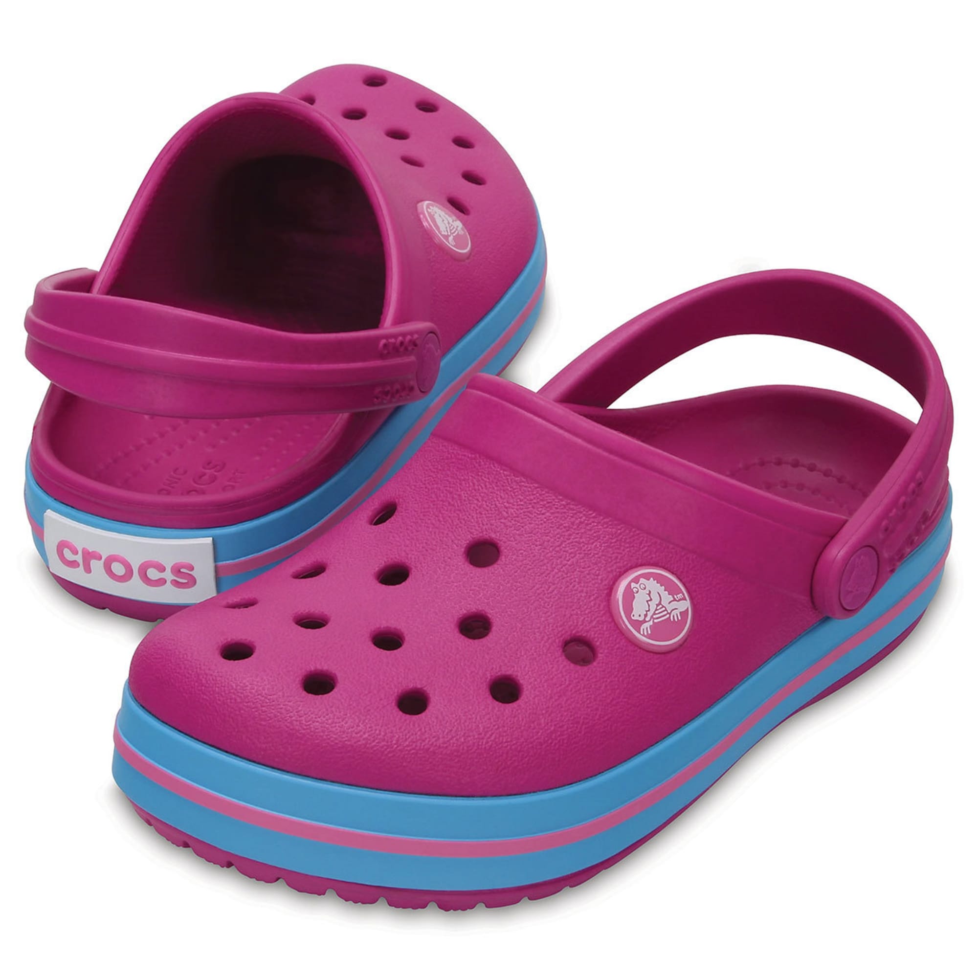 CROCS Girls' Crocband Clogs, Vibrant Violet - Eastern Mountain Sports