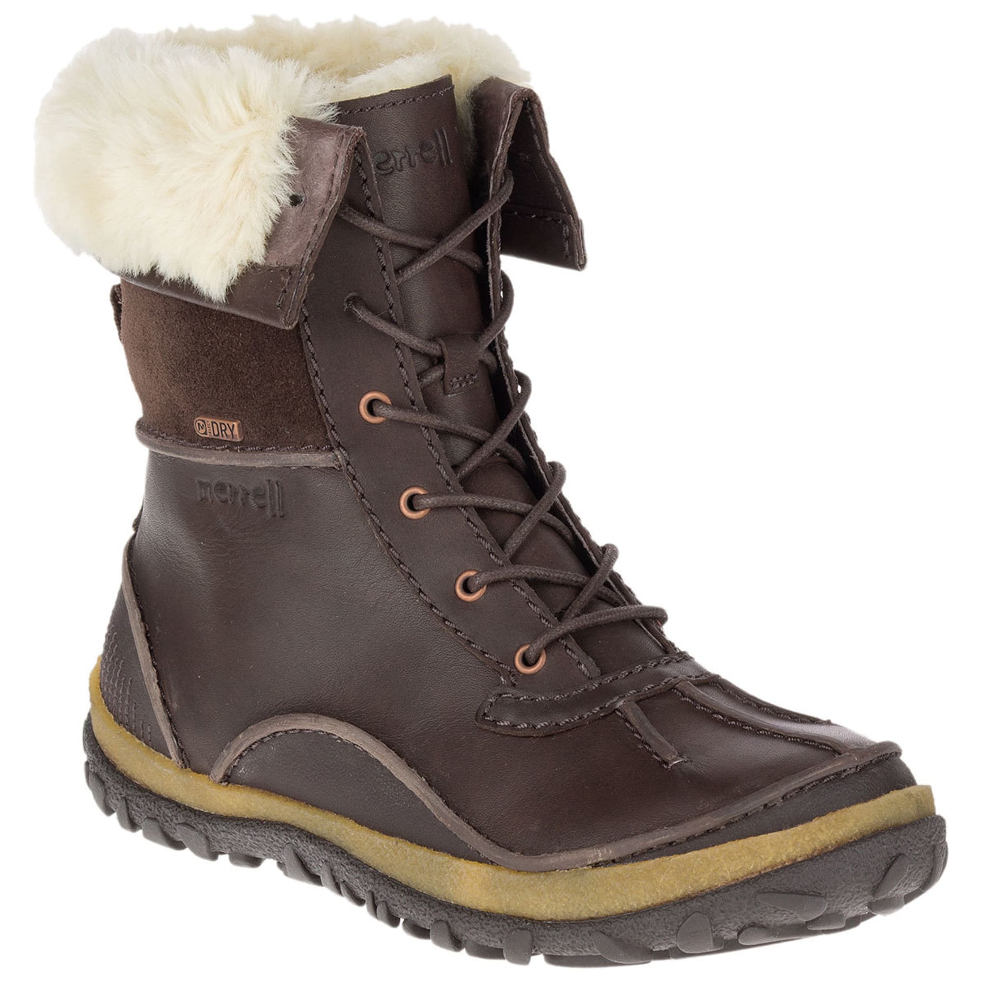 MERRELL Women's Tremblant Mid Polar Waterproof Boots, Espresso - Mountain Sports
