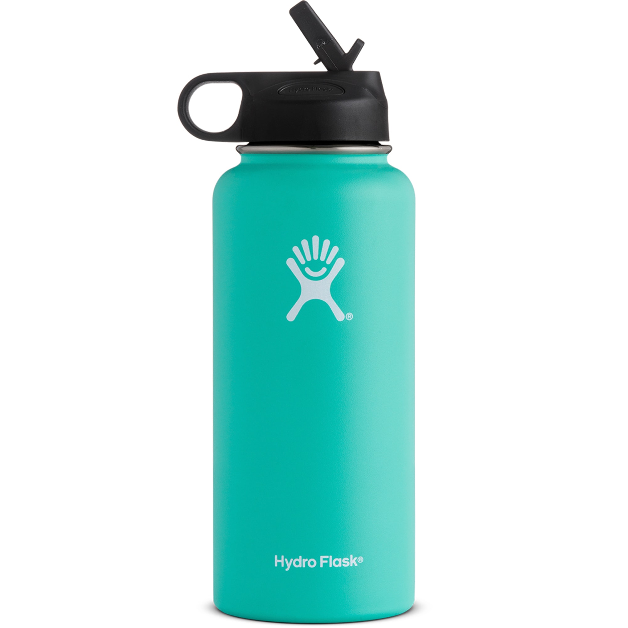 Hydro Flask 32 oz Double Wall Vacuum Insulated Stainless Steel Sports Water  Bottle, Wide Mouth with BPA Free Straw Lid, Raspberry 