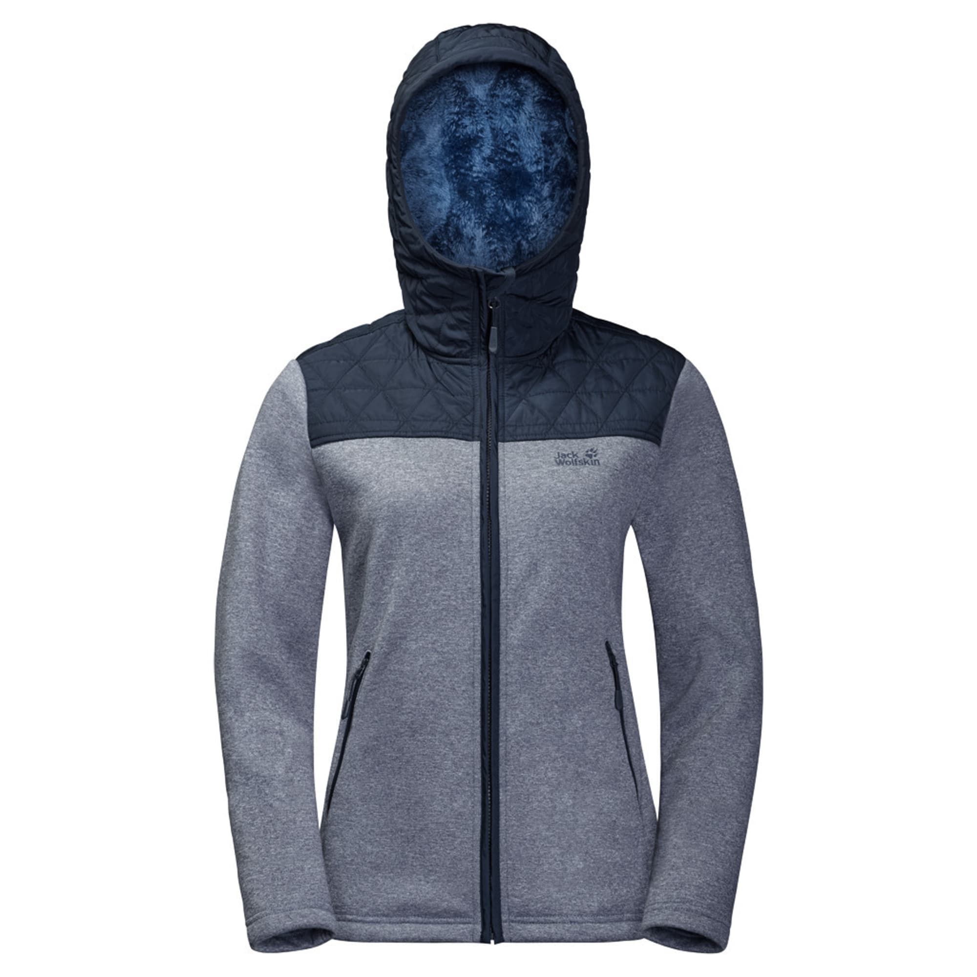 Jack Wolfskin Ladies Blue Skywind Fleece Jacket