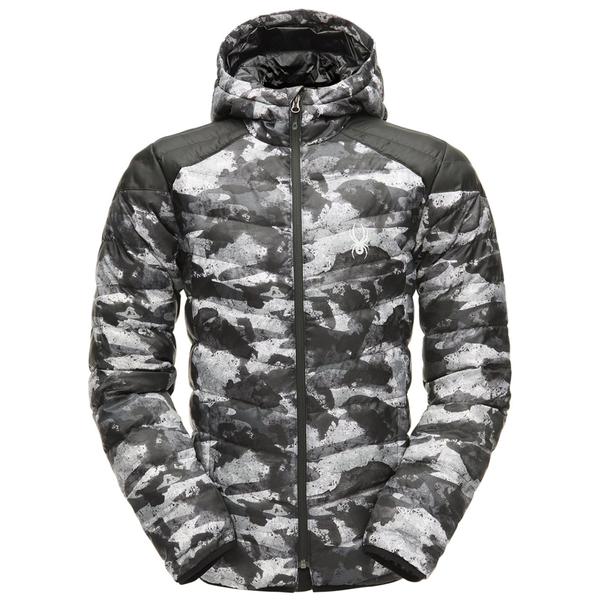Spyder Mens Geared Hoody Synthetic Down Jacket Spyder Mens Geared Hoody Synthetic Down Jacket