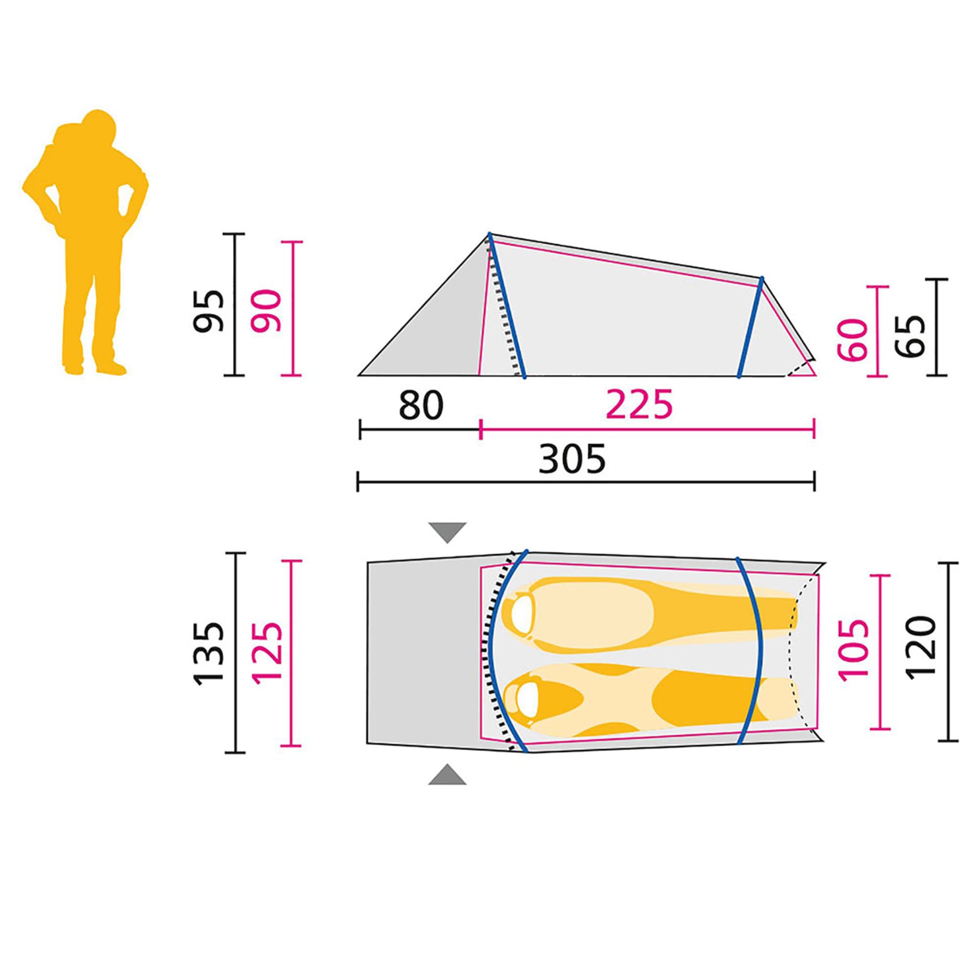 JACK WOLFSKIN Gossamer Tunnel Tent - Eastern