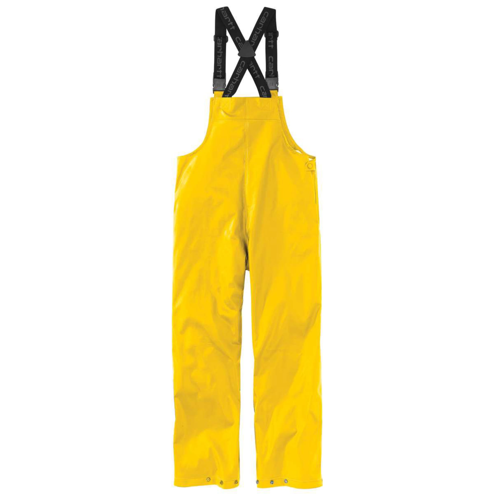 Yellow Carhartt Waterproof Overalls Mens 2XL Fishing Work rubber