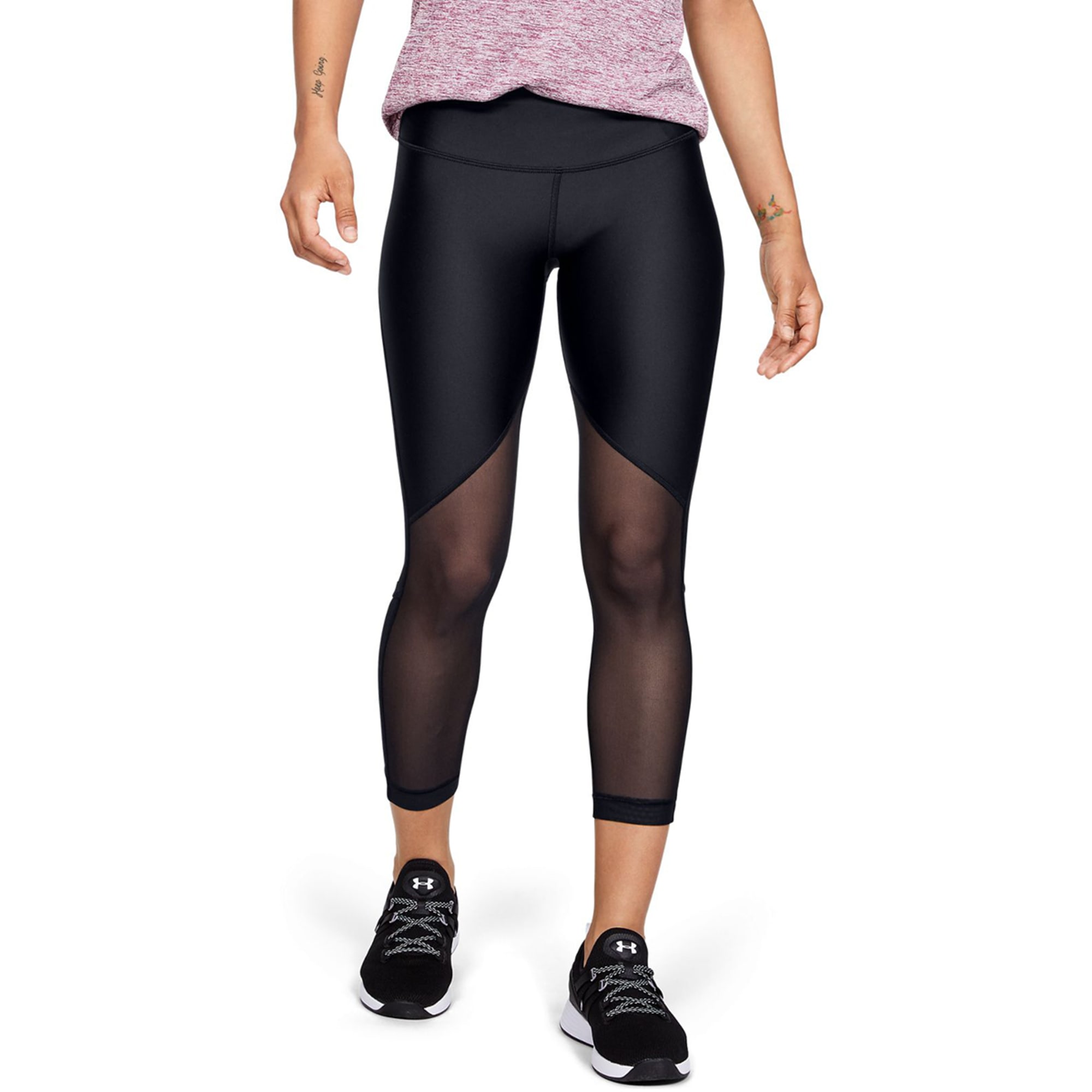 Under Armour Women's HeatGear® Mesh Leggings - Macy's  Womens workout  outfits, Leggings are not pants, Under armour women