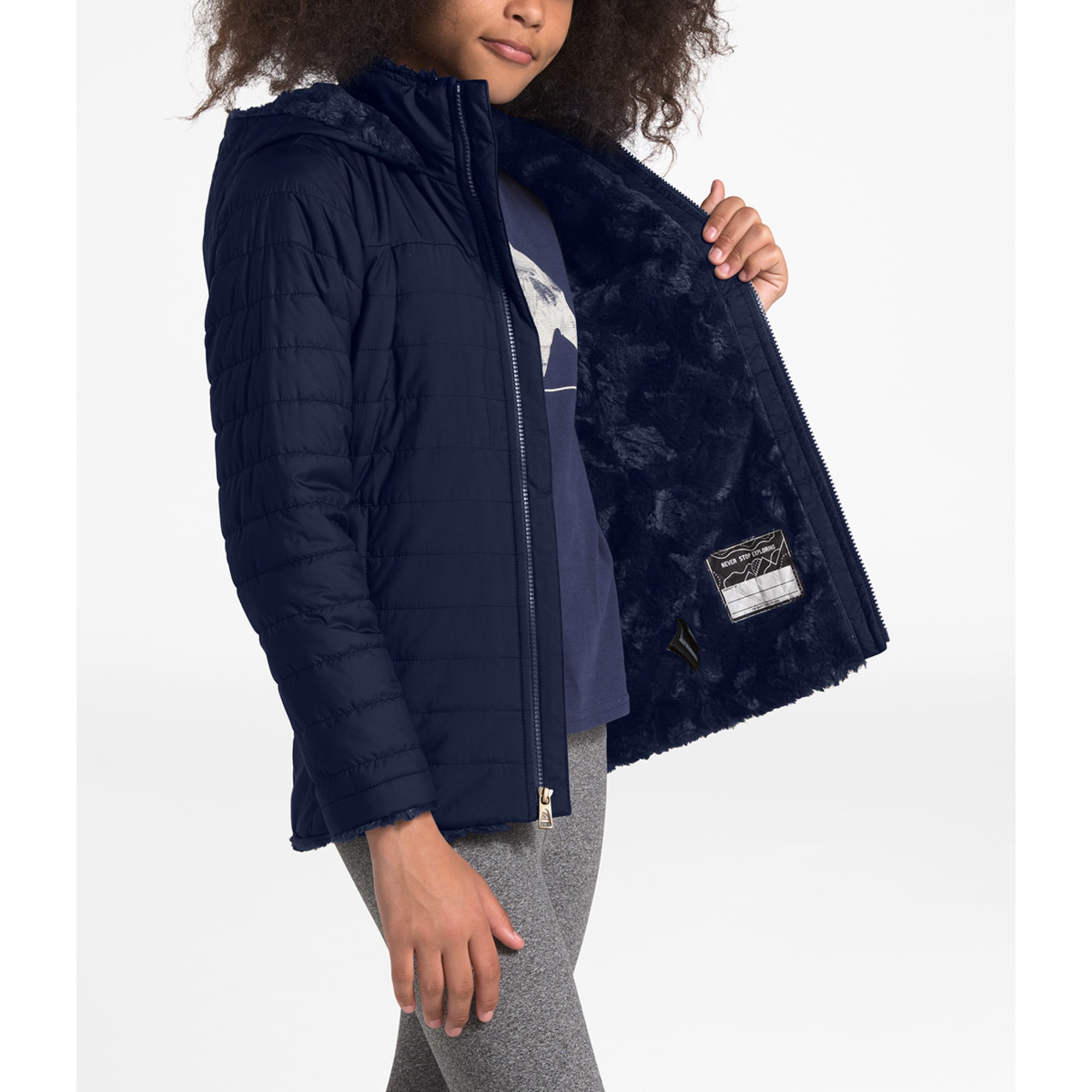 north face girls mossbud parka