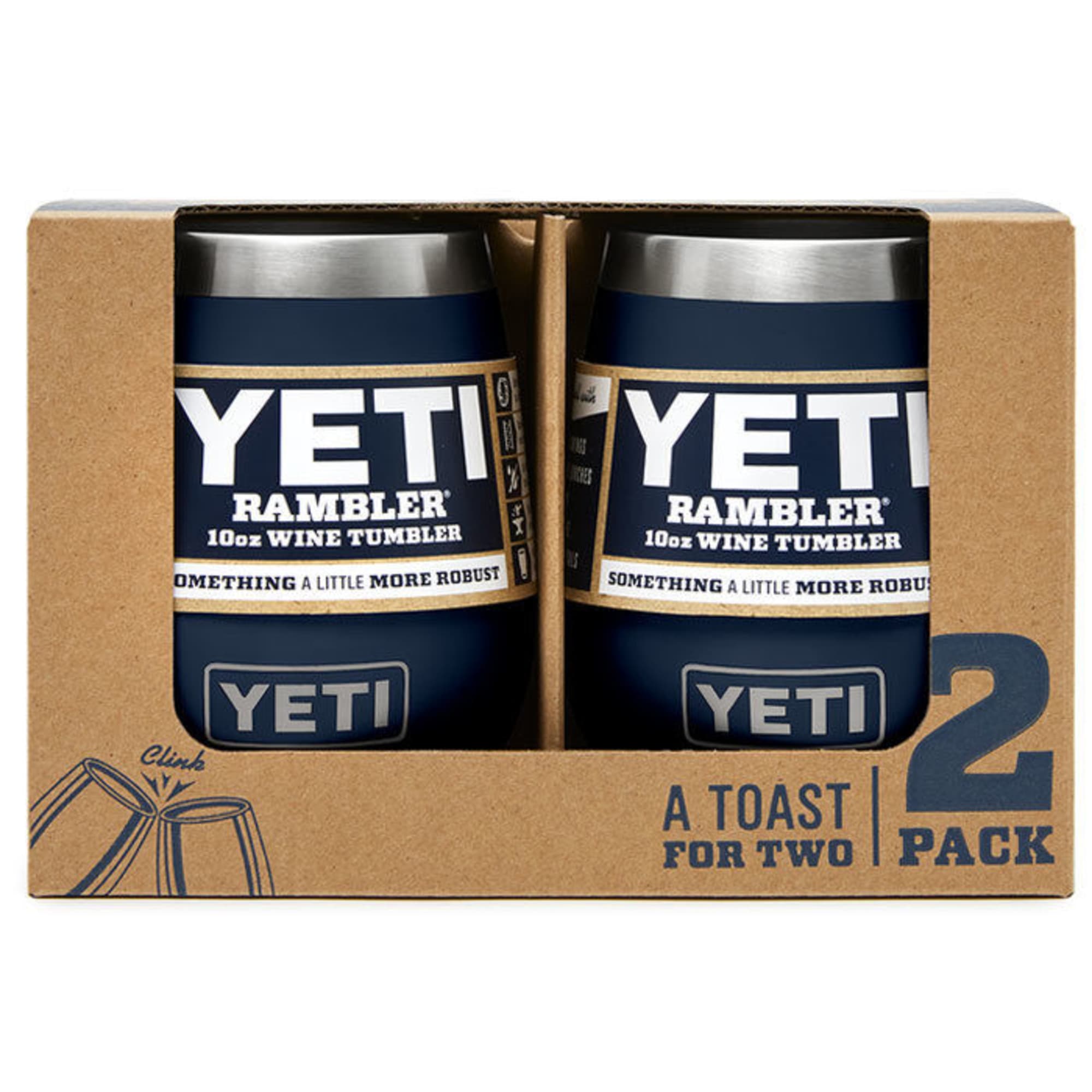 Yeti, Dining, Yeti Rambler Oz Wine Tumblers Vacuum Insulated Stainless  Steel 2 Pack Nib