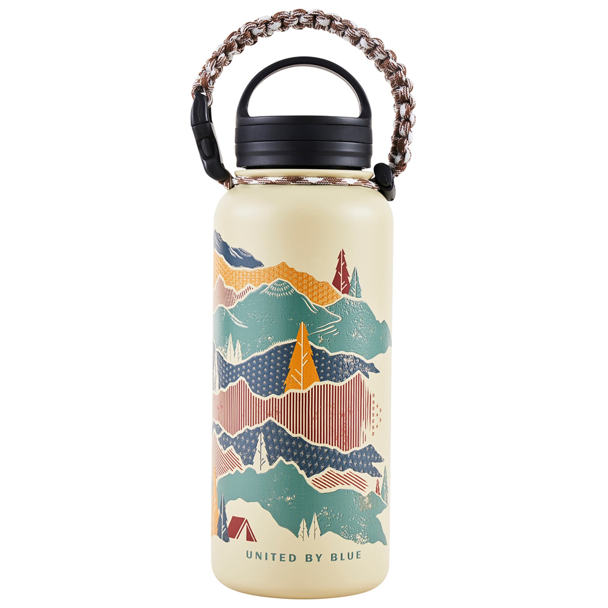 United By Blue Trippy Trees 32 oz. Insulated Steel Water Bottle