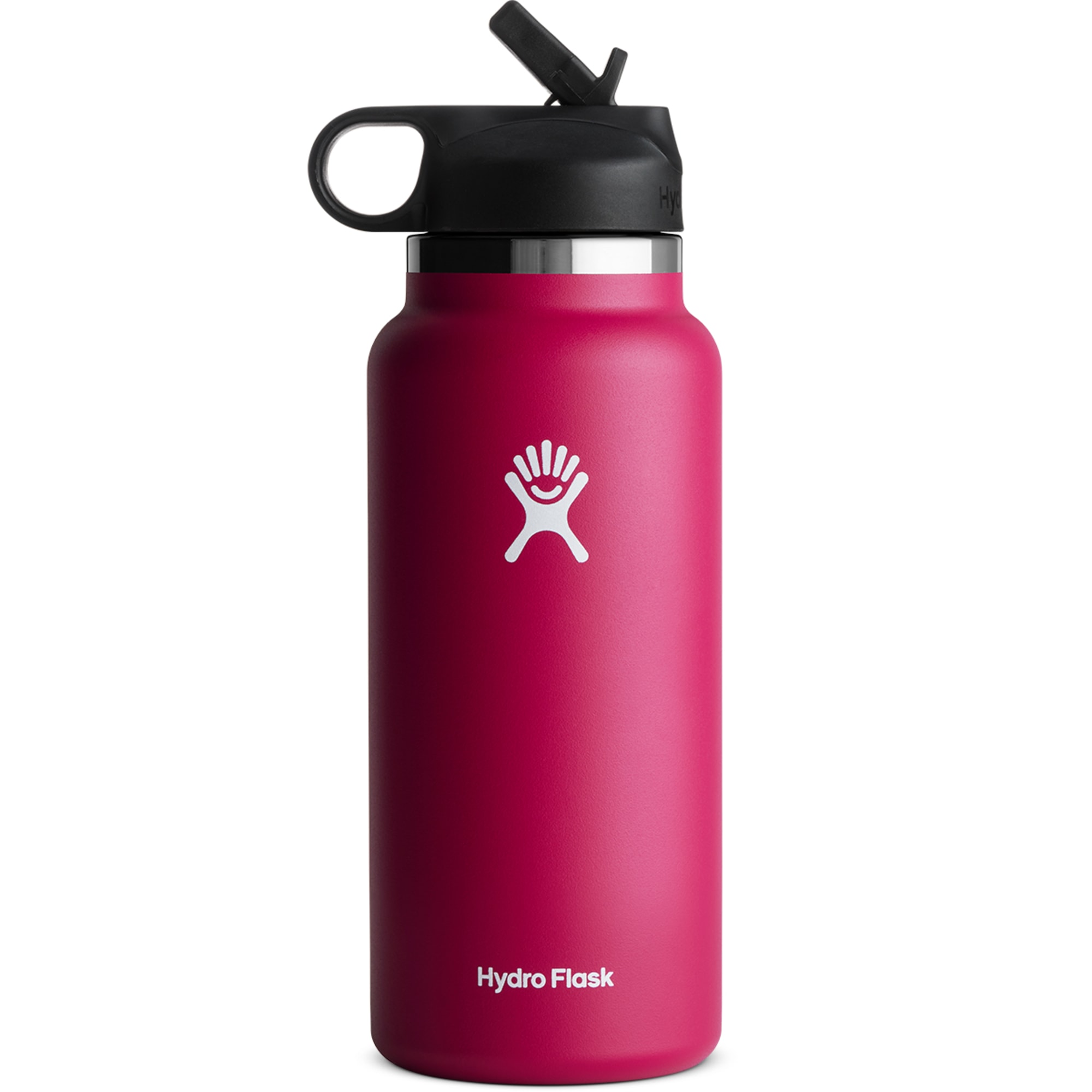 Hydro Flask Water Bottle Wide Mouth Straw Lid 20 Oz, Hibiscus - 2.0 NEW  DESIGN