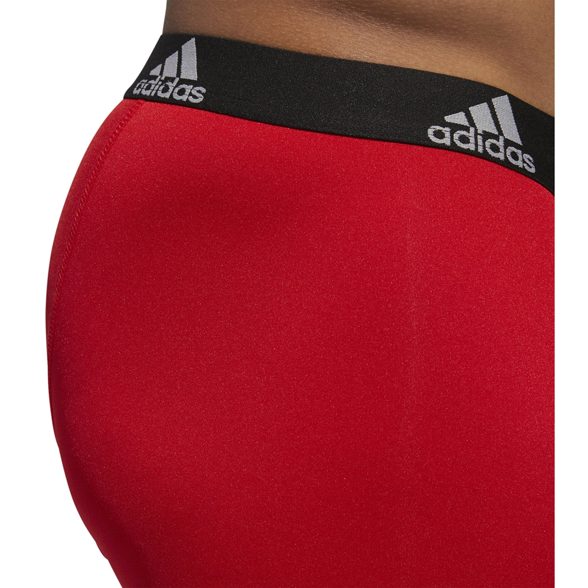 adidas Performance Long Boxer Briefs 3 Pairs - Red, Men's Training
