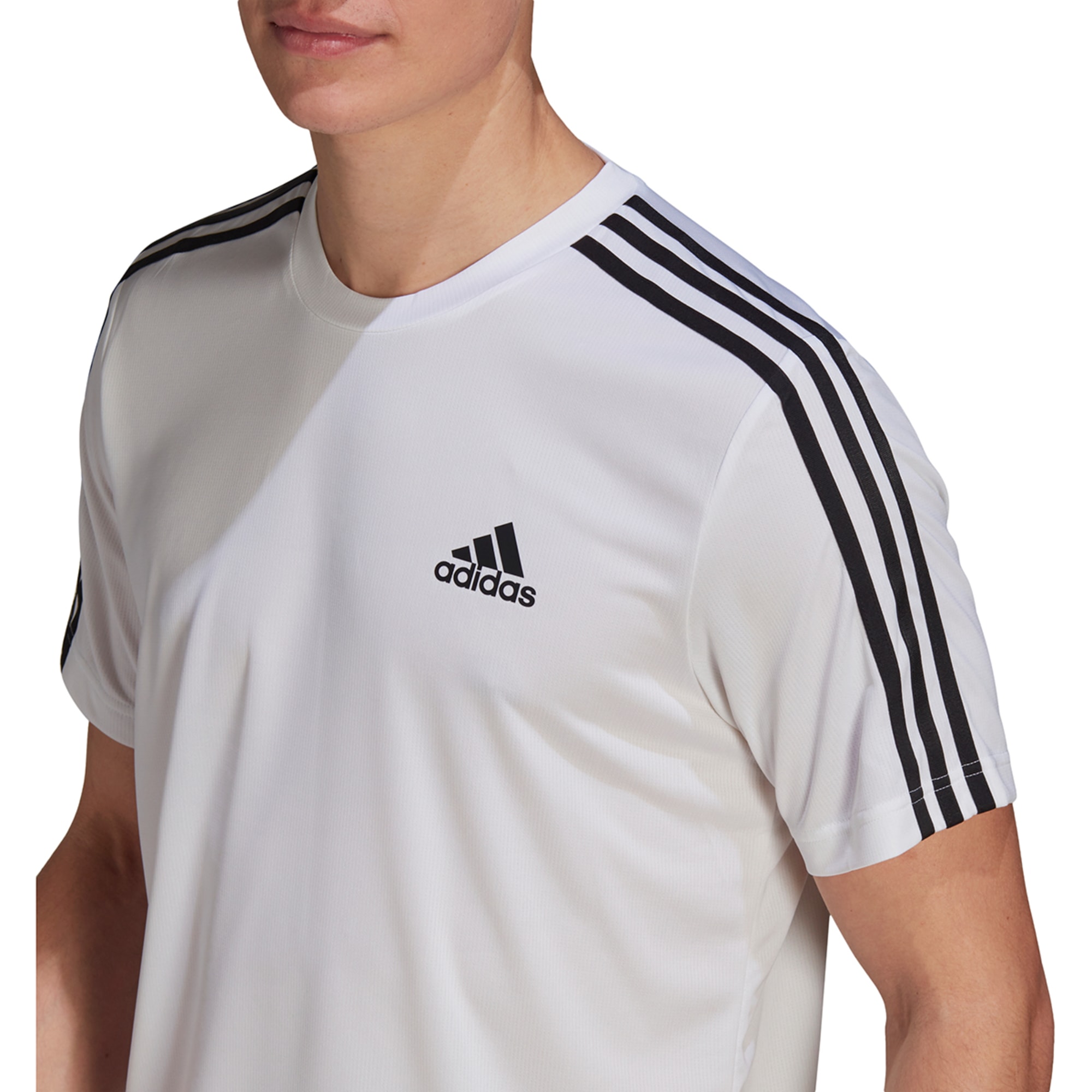 ADIDAS Men's Aeroready D2M 3-Stripe Short Sleeve Tee - Eastern Mountain  Sports