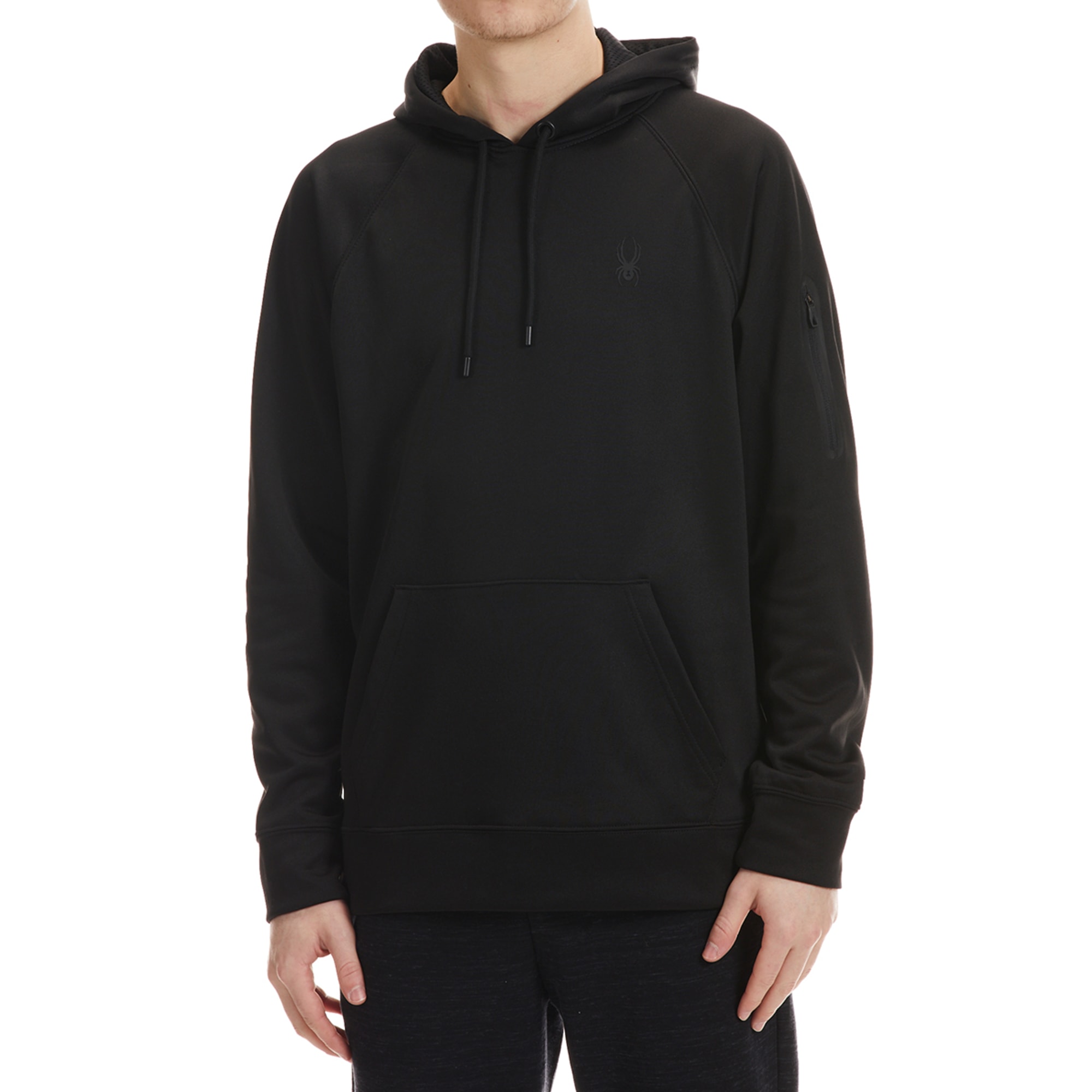 Spyder Active Sports Men's Chambers Full Zip Hard Face Tech Fleece Hoody,  Black, Small : : Clothing, Shoes & Accessories