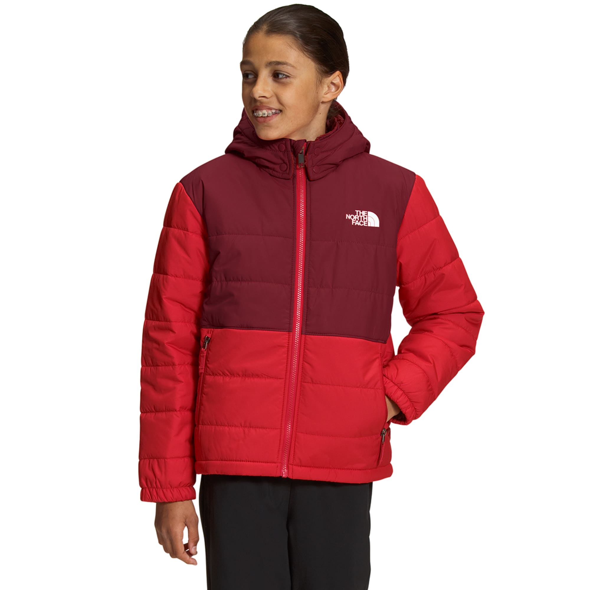 THE NORTH FACE Kids' Mount Chimbo Reversible Full-Zip Hooded Jacket
