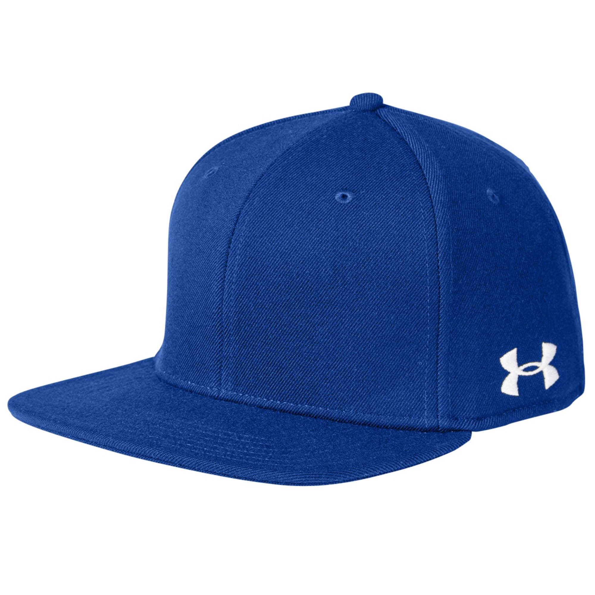 Under Armor Hat Cap XL Blue Solid Polyester Logo Casual Men