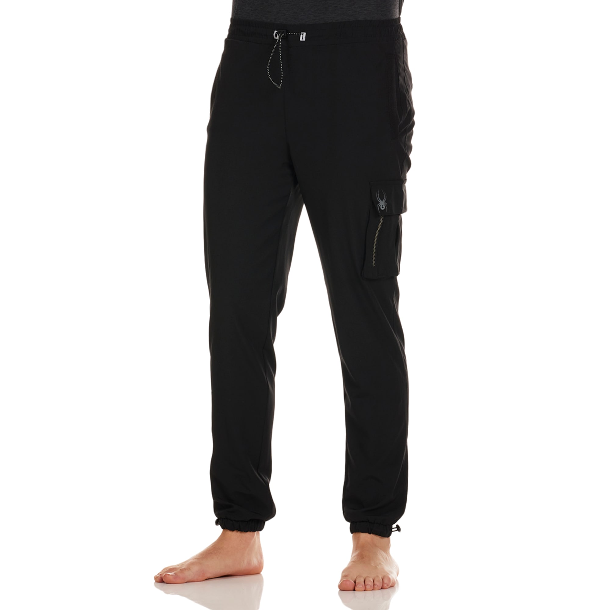 Spyder Drawstring Moto Joggers in Black for Men