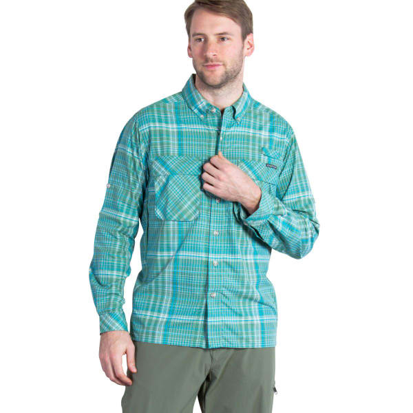 EXOFFICIO Men's Air Strip Macro Plaid Shirt, L/S