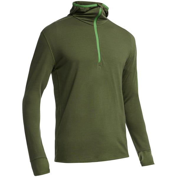 ICEBREAKER Men's Compass Long-Sleeve Half Zip Hood