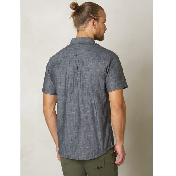 PRANA Men's Broderick Organic Cotton Slim Fit S/S Shirt