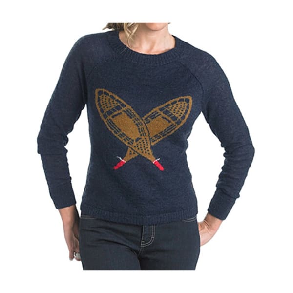 WOOLRICH Women's Motif Mohair Crew Sweater