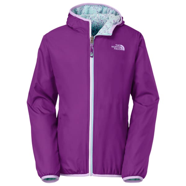 THE NORTH FACE Girls' Linnet Reversible Print-Lined Wind Jacket