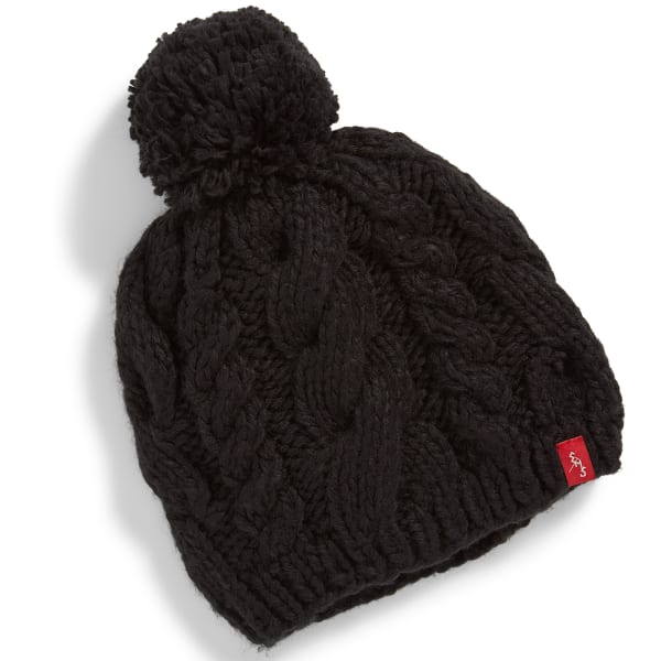 EMS Cable Knit Pom Pom Beanie