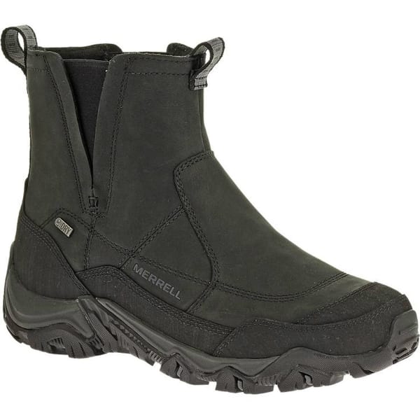 MERRELL Men's Polarand Rove Pull Waterproof Winter Boots, Black ...