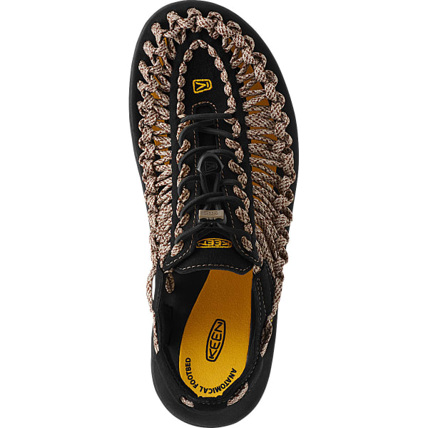 KEEN Men's Uneek Flat Cord Sandals, Yellow/Camo