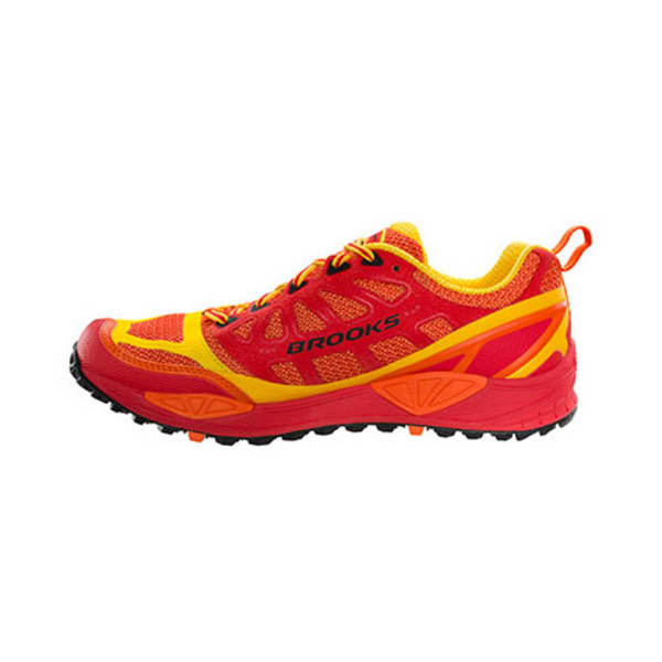 BROOKS Men's Cascadia 9 Trail Running Shoes, Red/Orange