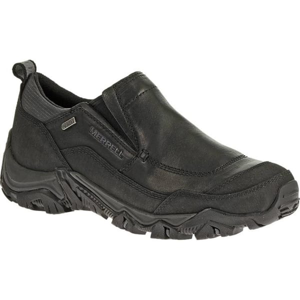 MERRELL Men's Polarand Rove Moc Waterproof Winter Shoes, Black ...