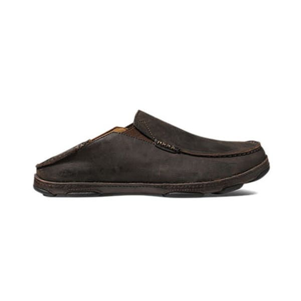 OLUKAI Men's Moloa Slip-On Shoes, Dark Wood