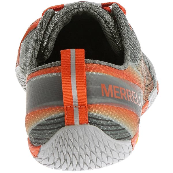 MERRELL Men's Vapor Glove 2 Running Shoes, Grey/Spicy Orange