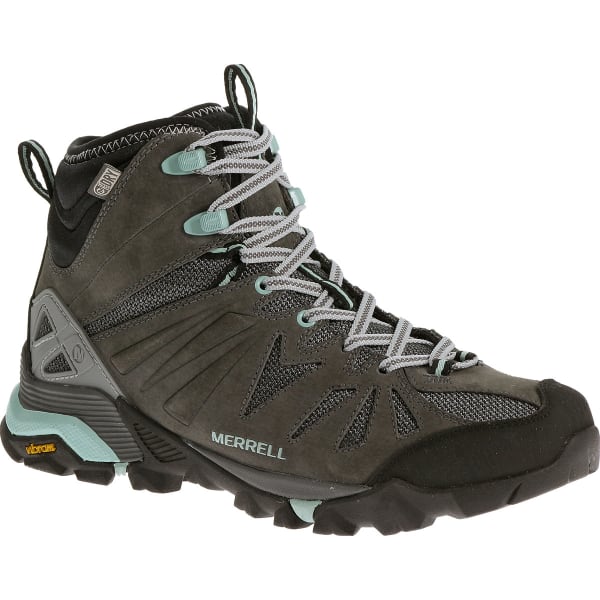 MERRELL Women's Capra Mid Waterproof Hiking Boots, Granite