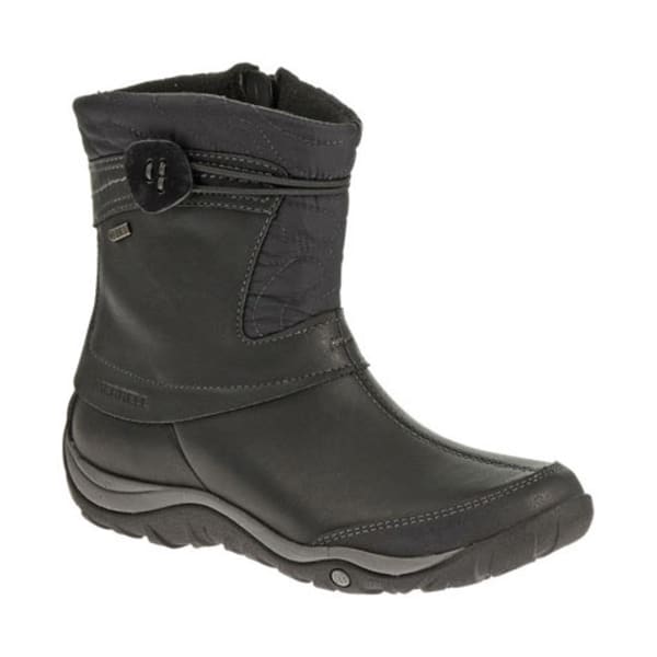 MERRELL Women's Dewbrook Zip Waterproof Winter Boots, Black