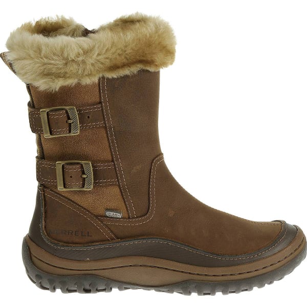 MERRELL Women's Decora Chant Waterproof Winter Boots, Brown Sugar