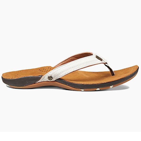 REEF Women's Miss J-Bay Flip-Flops, Tan/White