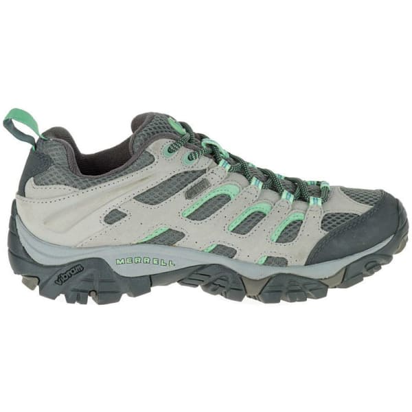 MERRELL Women's Moab WP Hiking Shoes, Drizzle/Mint