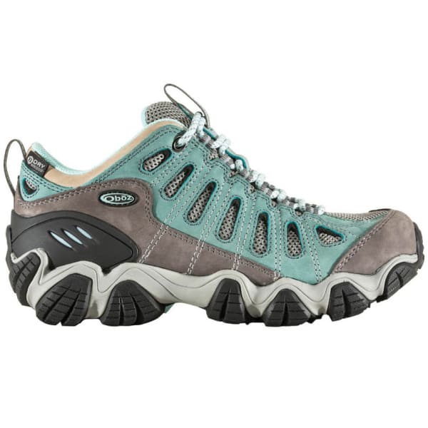 OBOZ Women's Sawtooth Low BDry Waterproof Hiking Shoes, Mineral Blue