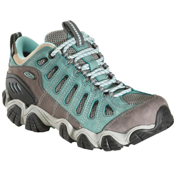 OBOZ Women's Sawtooth Low BDry Waterproof Hiking Shoes, Mineral Blue