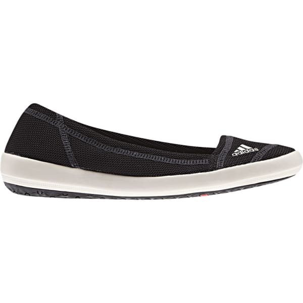 ADIDAS Women's Boat Slip-On Sleek Shoes, Black