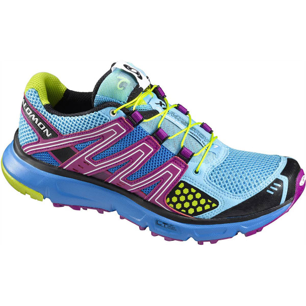 SALOMON Women's XR Mission Trail Running Shoes, Blue/Very Purple/Green ...