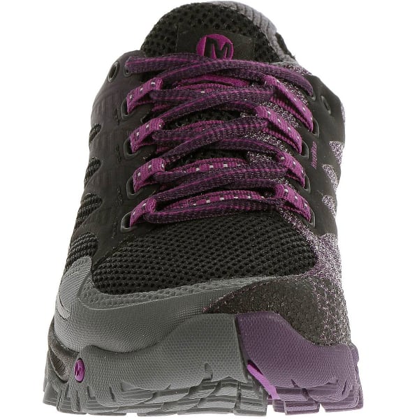 MERRELL Women's All Out Charge Running Shoes, Black/Wild Plum