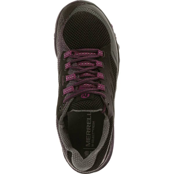 MERRELL Women's All Out Charge Running Shoes, Black/Wild Plum