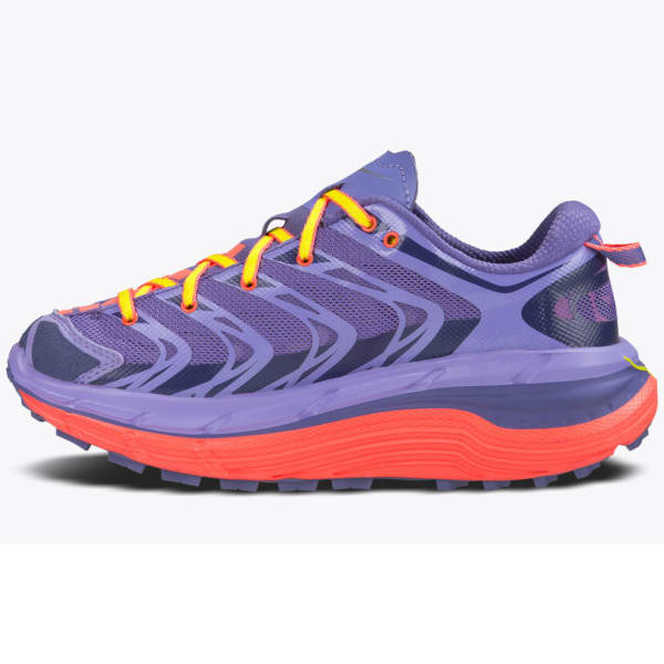 HOKA ONE ONE Women's Speedgoat Trail Running Shoes, Corsican Blue/Neon Coral
